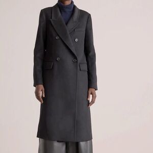 Italian Wool Double-Breasted Coat